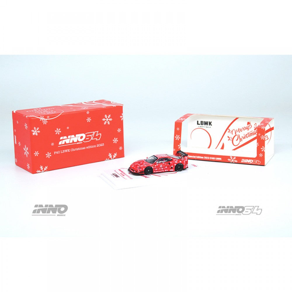 INNO64 1:64 LBWK F40 X'MAS 2023 Specia Edition IN64-LBWKF40-XMAS23