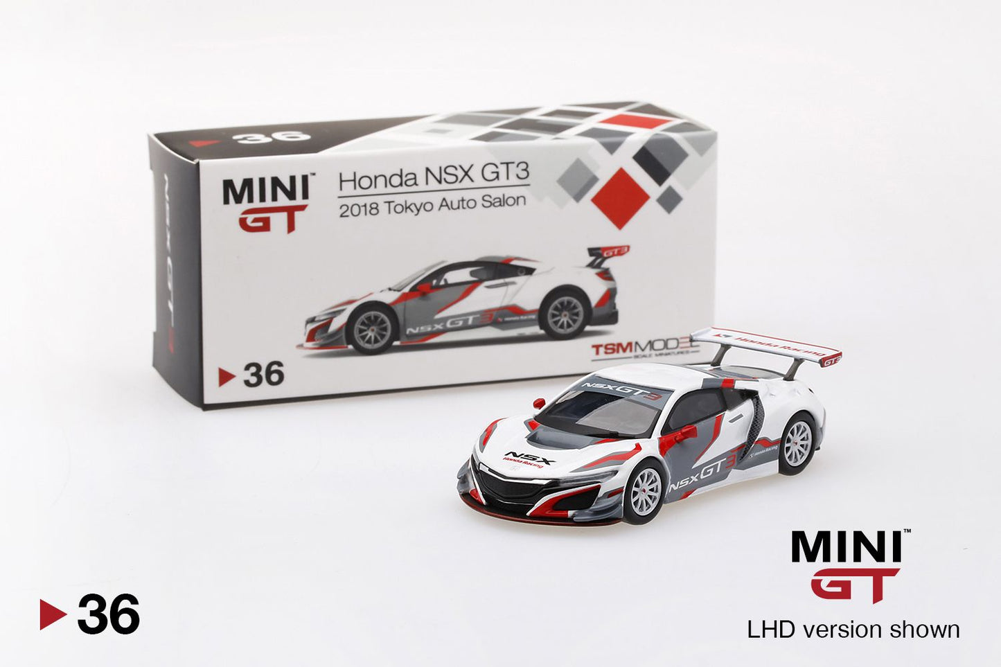 1/64 Mini GT #36 japan Exclusive Honda NSX GT3 Tokyo Auto Salon 2018 Limited Edition mgt00036