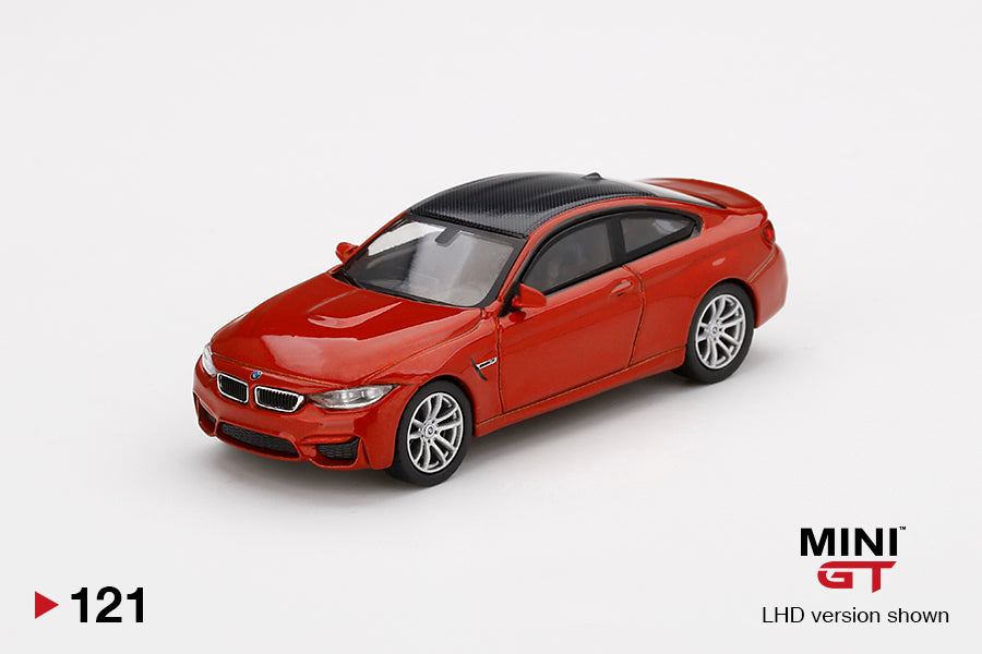 1:64 Mini GT #121 BMW M4 (F82) (Sakhir Orange) Limited Edition mgt00121