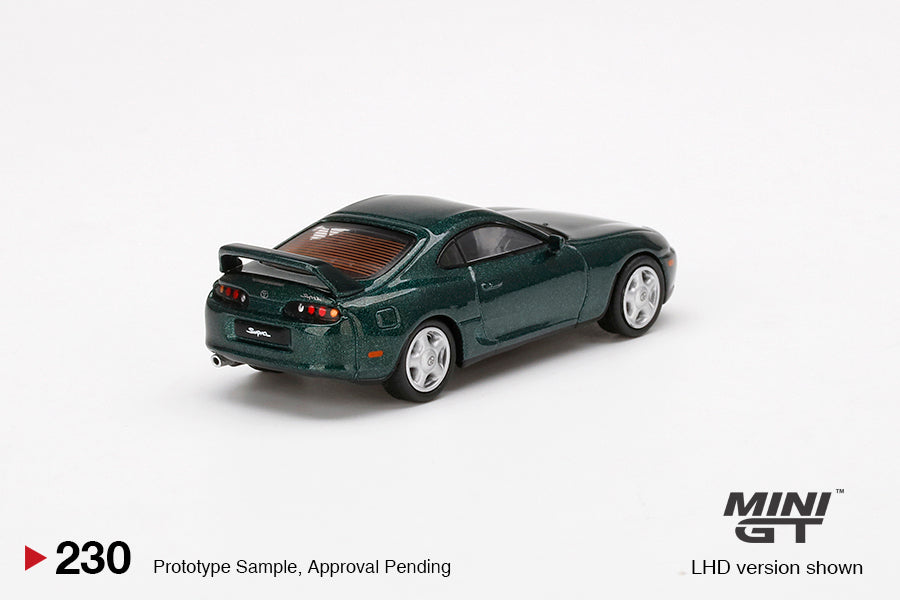 1/64 Mini GT #230 Toyota Supra (Dark Green Pearl Metallic) Limited Edition mgt00230