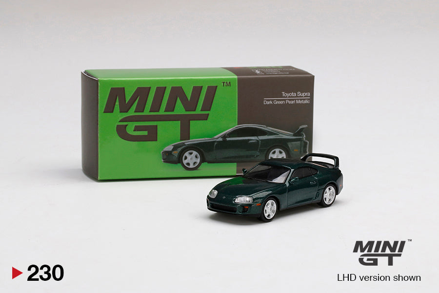 1/64 Mini GT #230 Toyota Supra (Dark Green Pearl Metallic) Limited Edition mgt00230