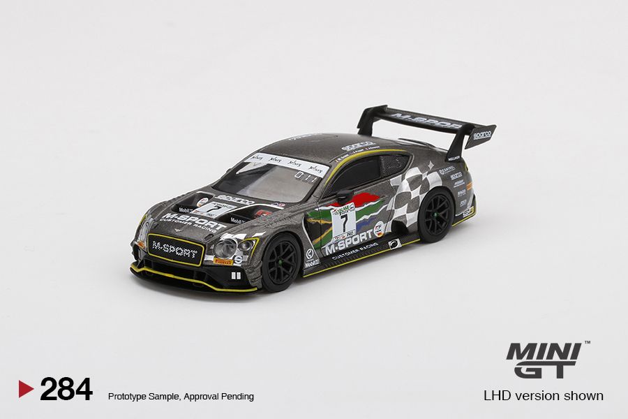 1/64 Mini GT #284 Bentley Continental GT3 #7 M-Sport 2020 Intercontinental GT Challenge Kyalami 9 Hours Limited Edition mgt00284