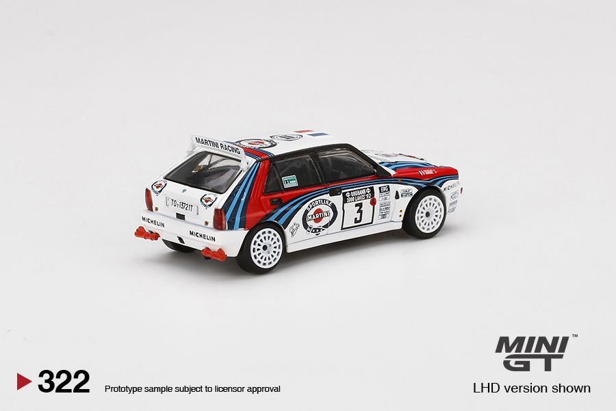 1/64 Mini GT #322 Lancia Delta HF Intergrale Evoluzione 1992 Rally 1000 Lakes Winner #3 Limited Edition mgt00322