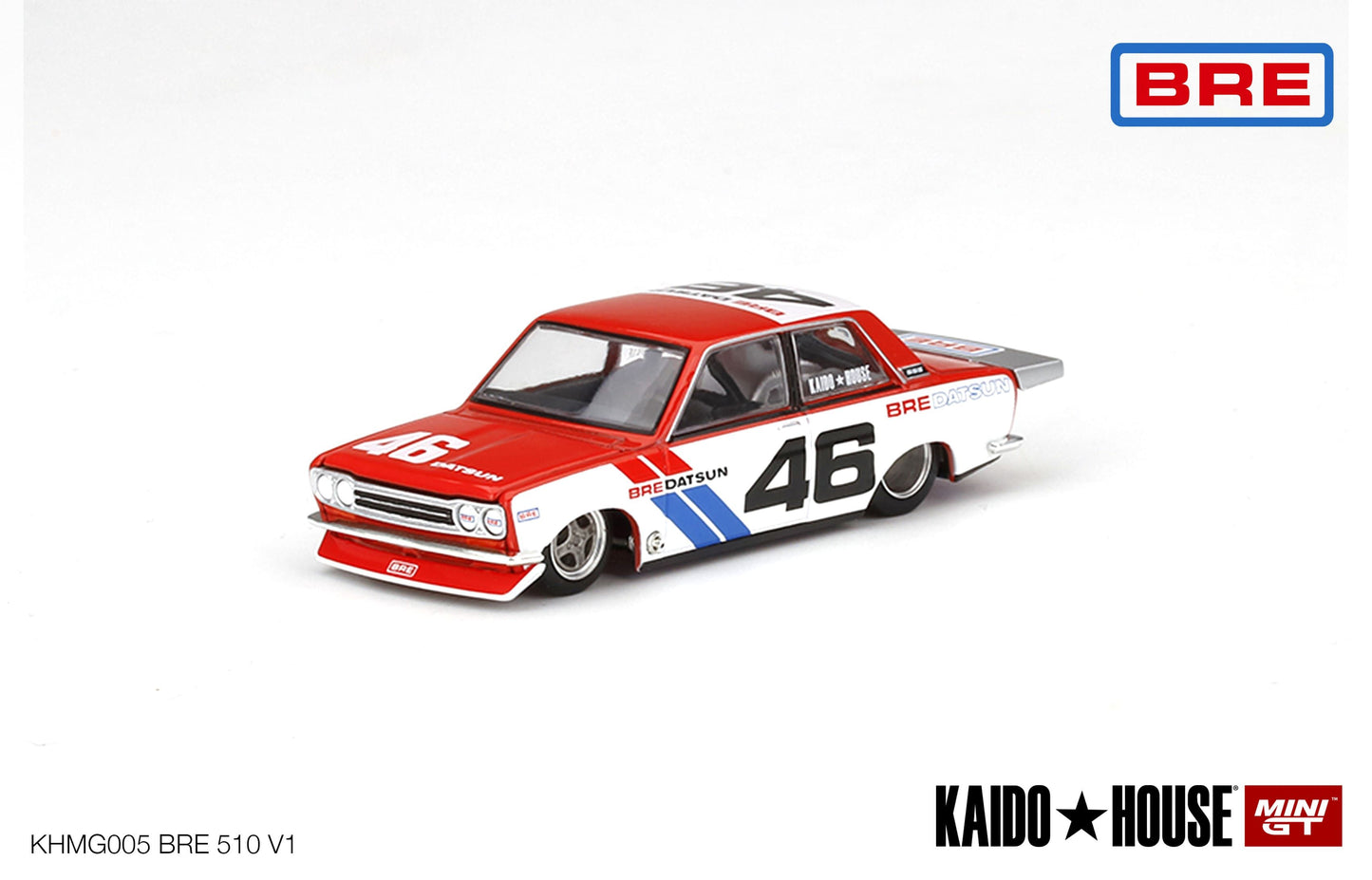 1/64 Kaido House x Mini GT Datsun 510 Pro Street BRE #46 Version 1 Limited Edition KHMG005