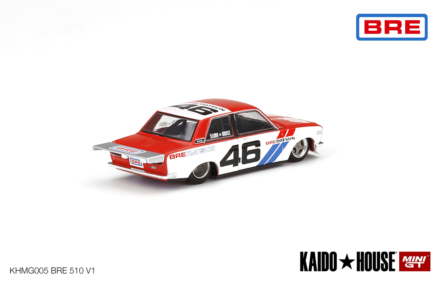 1/64 Kaido House x Mini GT Datsun 510 Pro Street BRE #46 Version 1 Limited Edition KHMG005