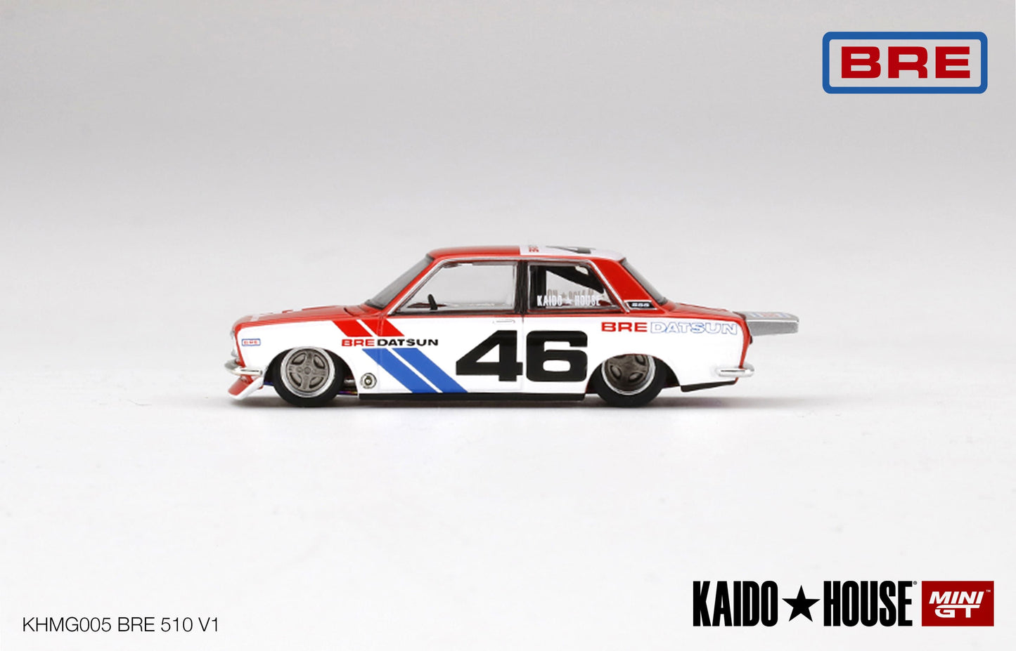 1/64 Kaido House x Mini GT Datsun 510 Pro Street BRE #46 Version 1 Limited Edition KHMG005