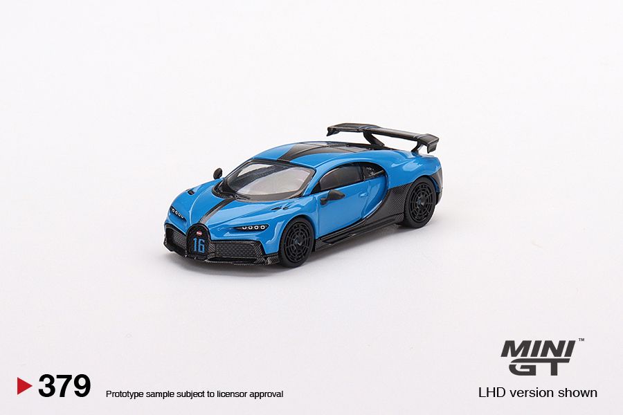 1/64 Mini GT #379 Bugatti Chiron Pur Sport Blue Limited Edition mgt00379