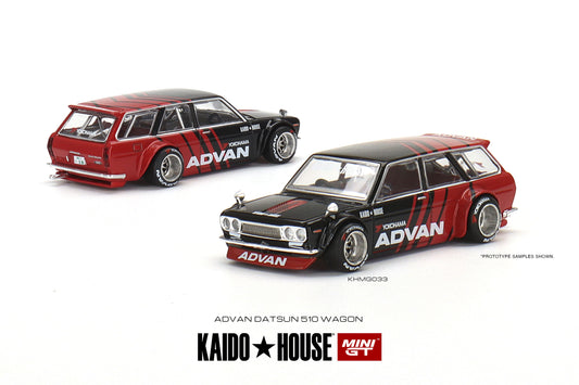 1:64 Mini GT  Kaido House Datsun 510 Pro Street Wagon Advan Yokohama Limited Edition KHMG033