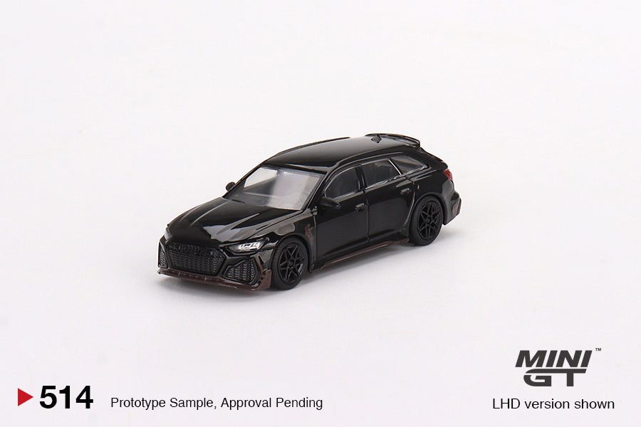 Mini GT 1:64 ABT Audi RS6 Johann Abt Signature Edition Black #514 Limited Edition MGT00514