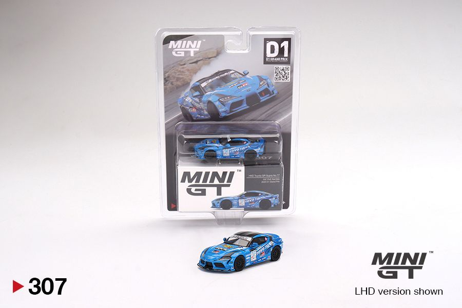 1/64 Mini GT #307 Japan Exclusive D1 GP HKS Toyota GR Supra #77 Fat Five Racing 2020 Limited Edition mgt00307