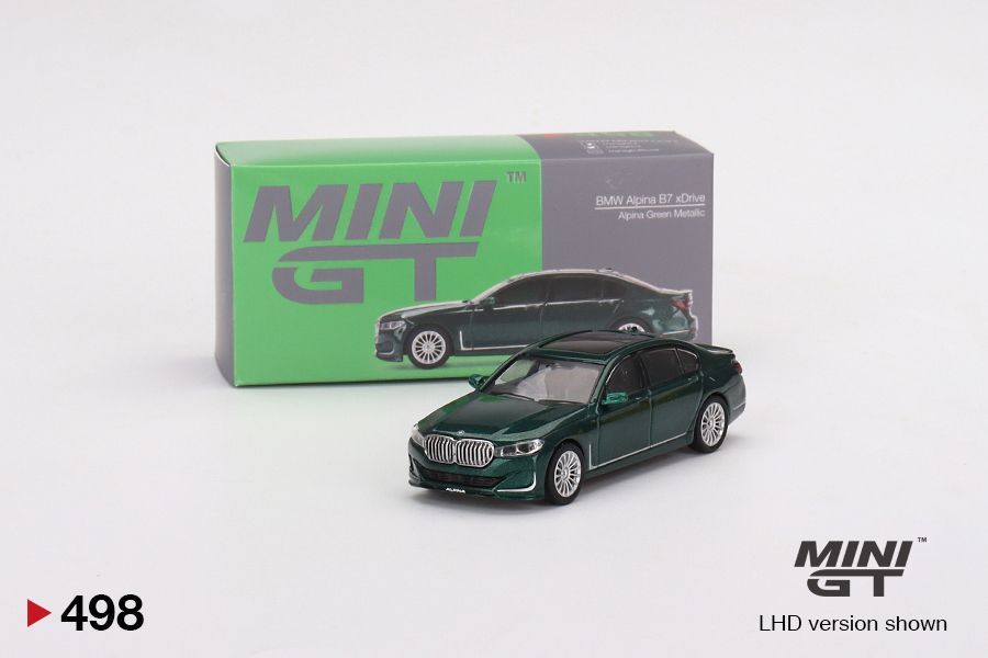 1/64 Mini GT #498 BMW Alpina B7 xDrive (Alpina Green Metallic) Limited Edition mgt00498