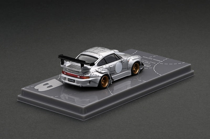 1:64 Tarmac Works RWB 993 Silver Phantom CHINA Special Limited Edition T64-017-JC