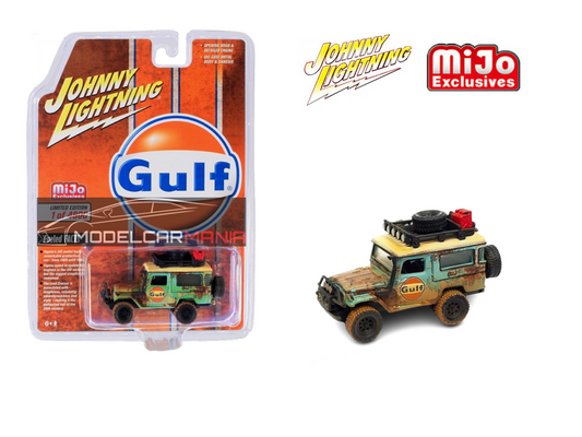 1:64 Johnny Lightning Toyota FJ Cruiser GULF 1980 Weathered Limited Edition JLCP7363