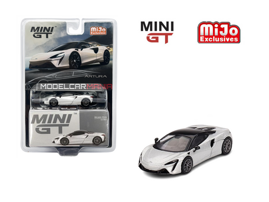 1/64 Mini GT #582 McLaren Artura Ice Silver Limited Edition mgt00582