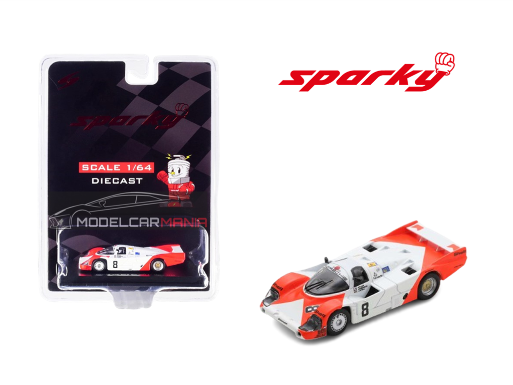 1:64 Spark Model Porsche 956 No.8 6th 24H Le Mans 1983 B. Wollek - K. Ludwig - S. Johansson  Y179B