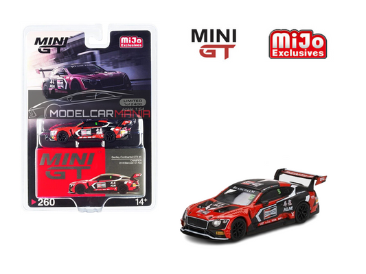 1/64 Mini GT #260 Bentley Continental GT3 #5 CHAMPION 2018 Blancpain GT Asia Limited Edition mgt00260