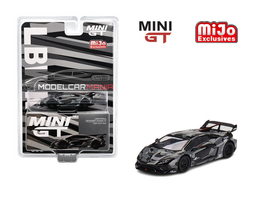 1/64 Mini GT #398 LB★WORKS Lamborghini Huracán GT Digital Camouflage Limited Edition mgt00398