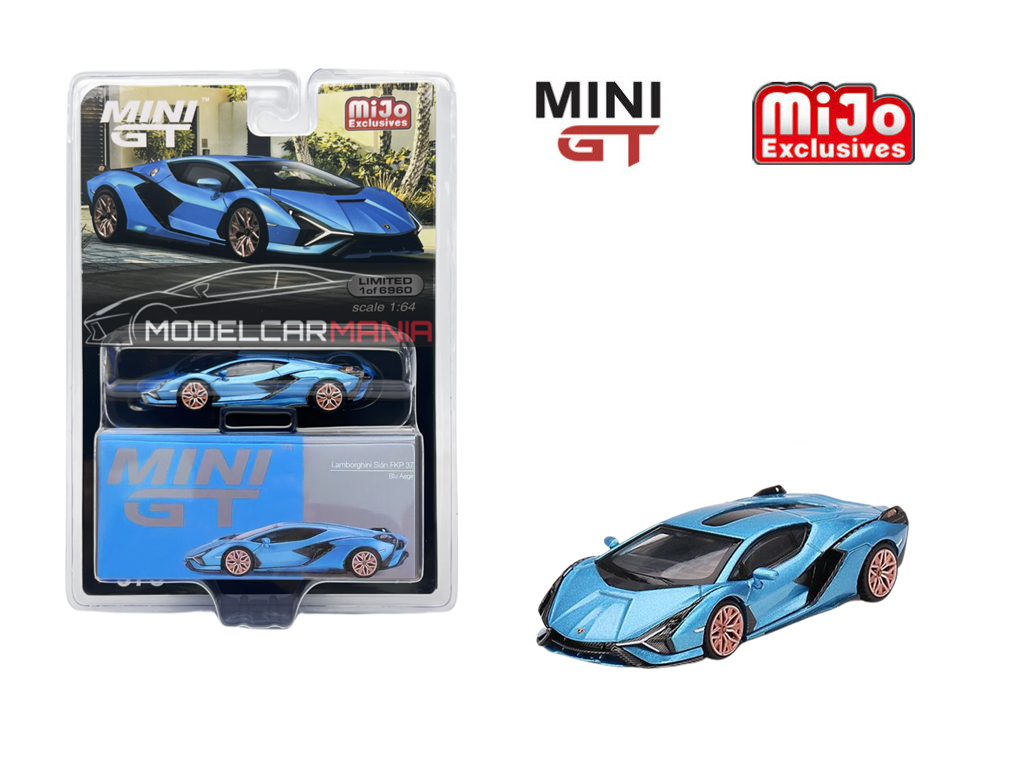 1/64 Mini GT #573 Lamborghini Sián FKP 37 Ble Aegir Limited Edition mgt00573