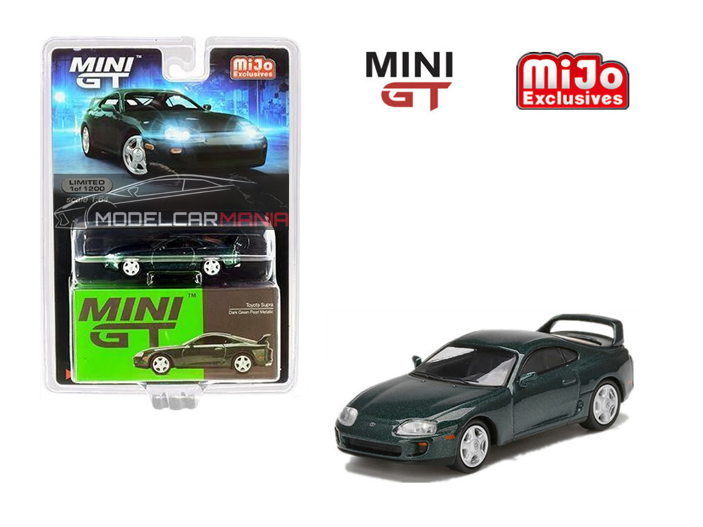 1/64 Mini GT #230 Toyota Supra (Dark Green Pearl Metallic) Limited Edition mgt00230