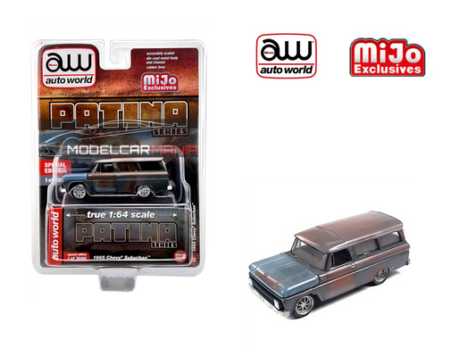 Auto World 1:64 1965 Chevy Suburban Weathered Rust Patina Series Limited Edition CP7797