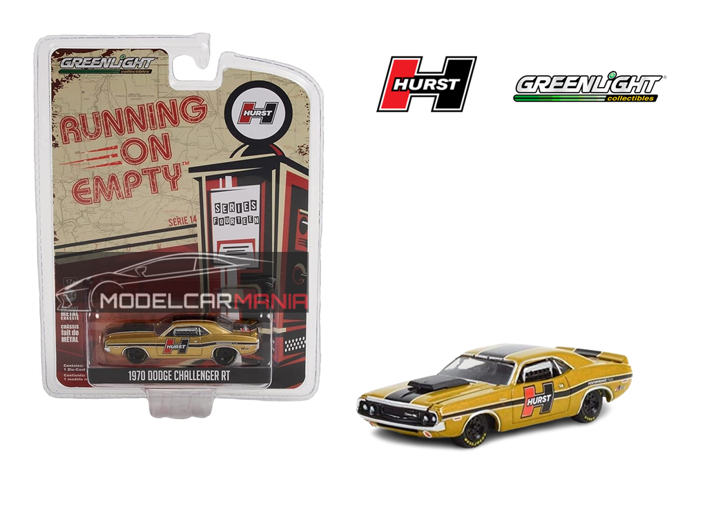 1/64 Greenlight 1970 Dodge Challenger RT – Hurst Performance Plus Limited Edition 41140