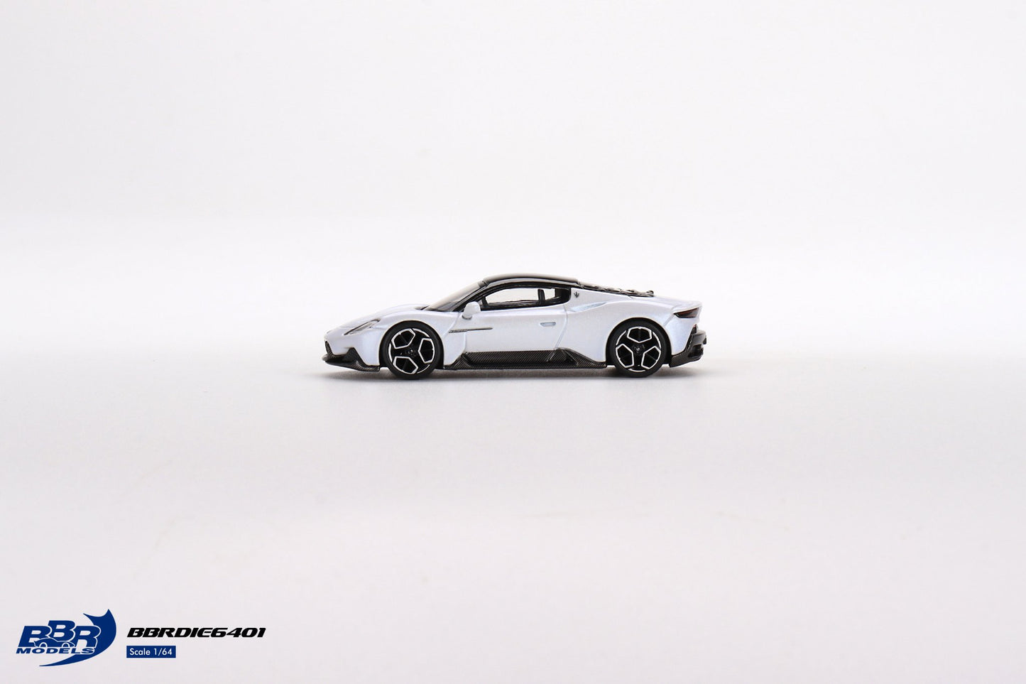 1/64 BBR Models Maserati MC20 Bianco Audace White BBRDIE6401