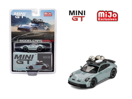 1/64 Mini GT #780 Porsche 911 Dakar – Shade Green Metallic Limited Edition mgt00780