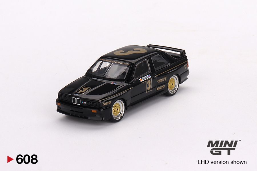 1/64 Mini GT #608 BMW M3 #3 JPS Team BMW 1987 ATCC Championship Winner -Australia Exclusive Limited Edition mgt00608