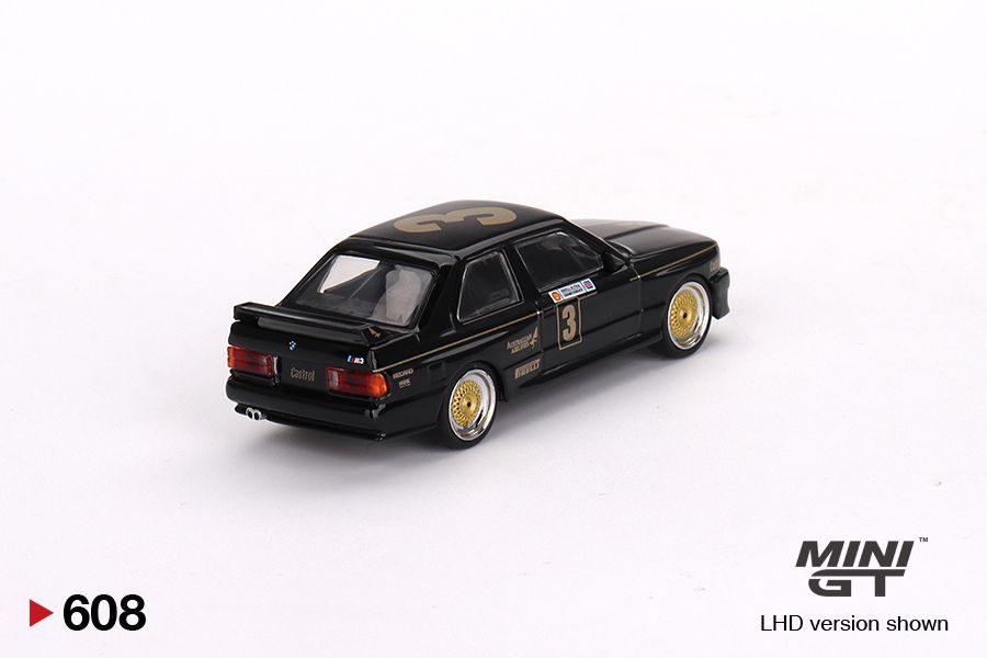 1/64 Mini GT #608 BMW M3 #3 JPS Team BMW 1987 ATCC Championship Winner -Australia Exclusive Limited Edition mgt00608