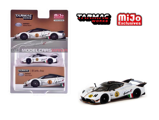 1:64 Tarmac Works Pagani Huayra R – Bianco Benny Special Edition T64G-TL035-WH