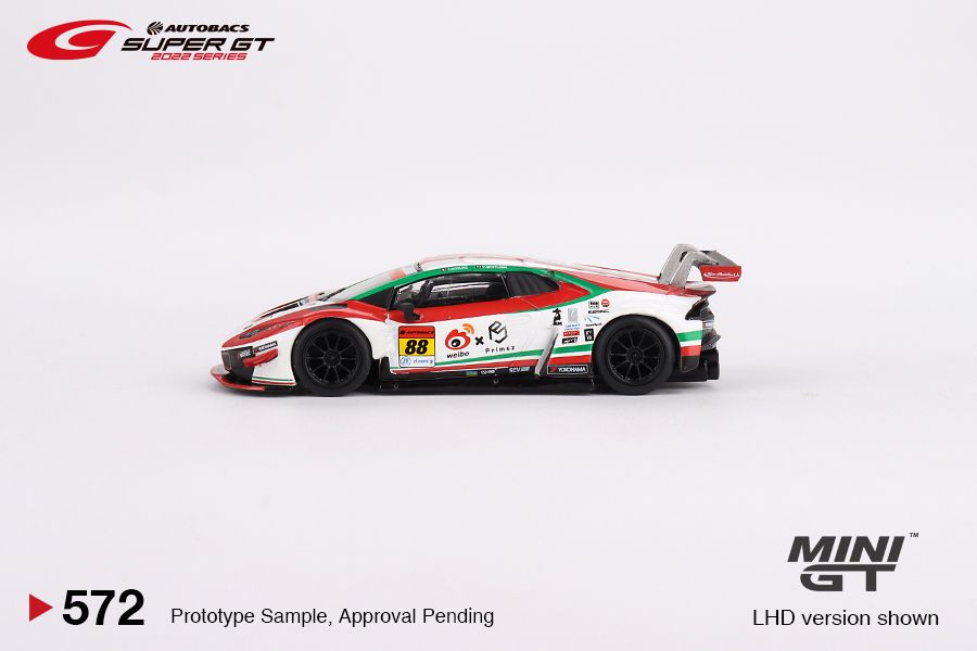 1/64 Mini GT #572 Lamborghini Huracán GT3 EVO #88 Super GT JLOC Japan Exclusive mgt00572