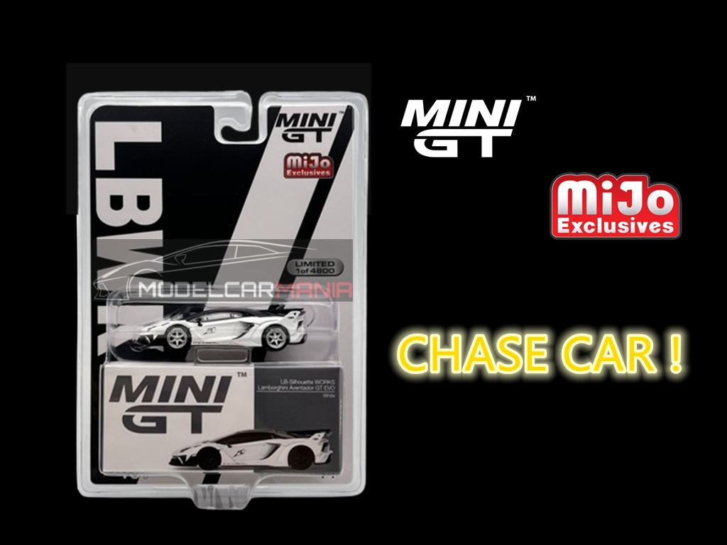 【CHASE】1:64 Mini GT #467 LB-Silhouette WORKS Lamborghini Aventador GT EVO Presentation CHASE Limited Edition mgt00467