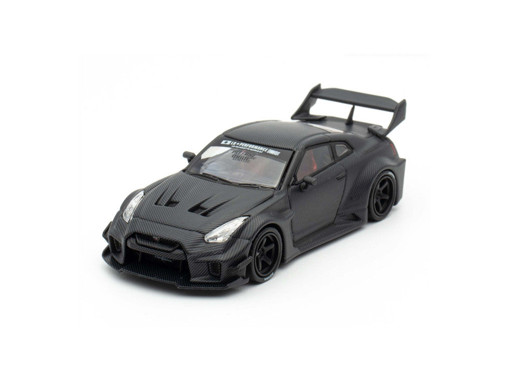 INNO64 1:64 NISSAN GT-R (R35) LBWK SUPER SILHOUETTE 35GT-RR Black Carbon Limited Edition IN64-LBWKR35-FC