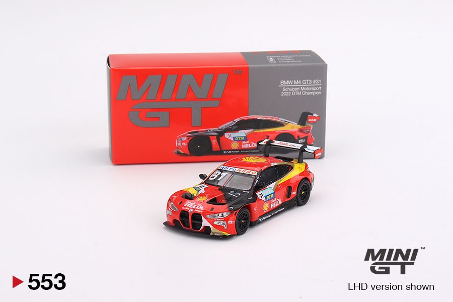 1/64 Mini GT #553 BMW M4 GT3 #31 Schubert Motorsport 2022 DTM Champion Limited Edition mgt00553