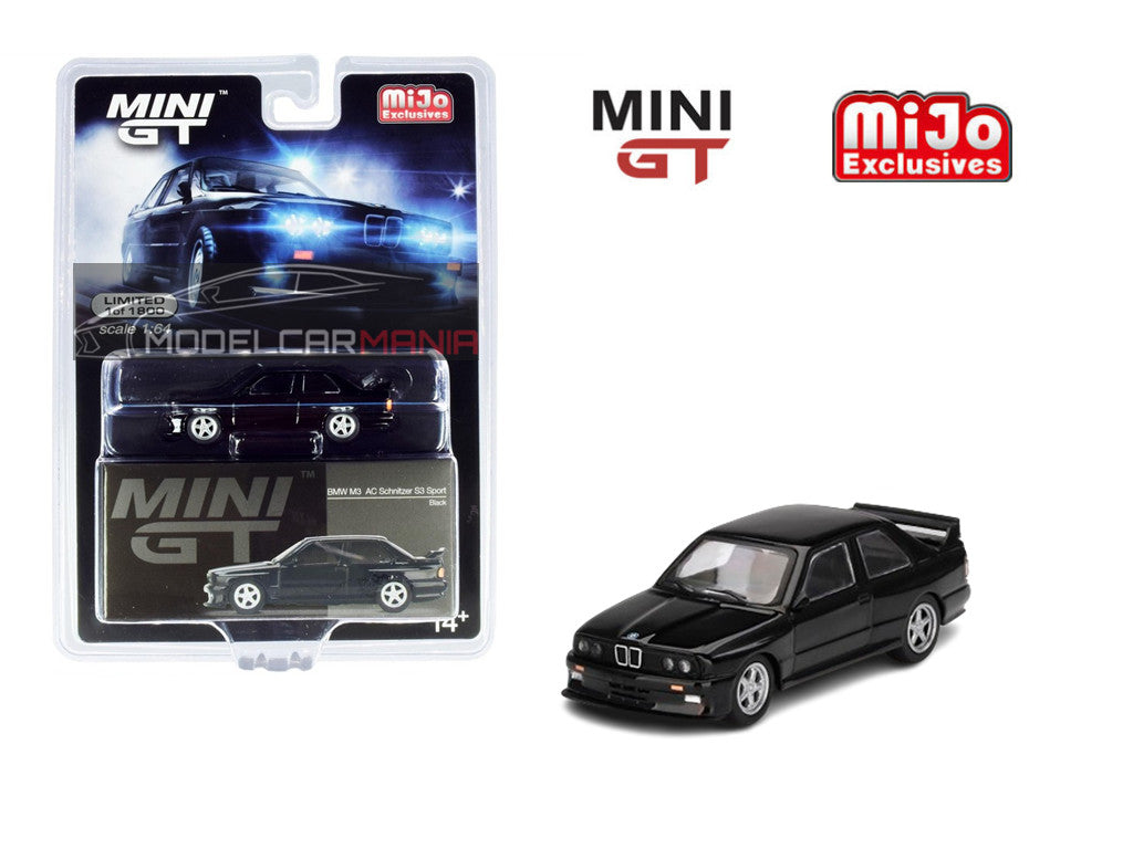 1/64 Mini GT #119 BMW M3 AC Schnitzer S3 Black Limited Edition mgt00119