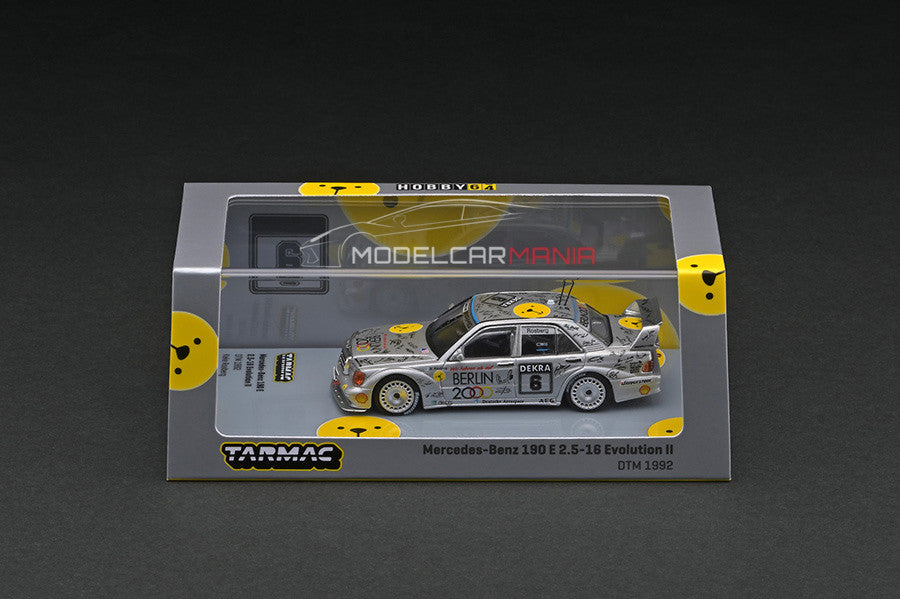 1:64 Tarmac Works Mercedes Benz 190E 2.5-16 EVO II DTM 1992 Keke Rosberg #6 Limited Edition T64-024-92DTM06