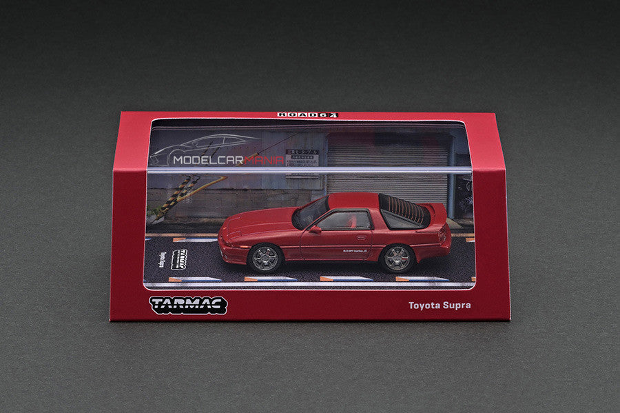 1:64 Tarmac Works Toyota Supra MA70 Red Limited Edition T64R-064-RED