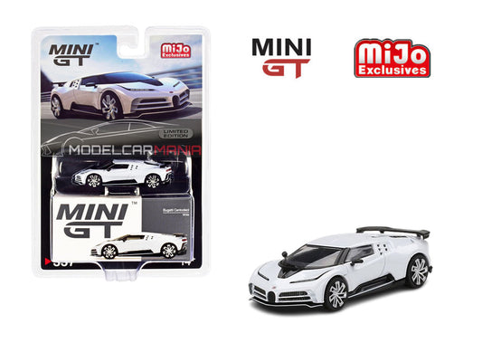 1/64 Mini GT #337 Bugatti Centodieci White Limited Edition mgt00337