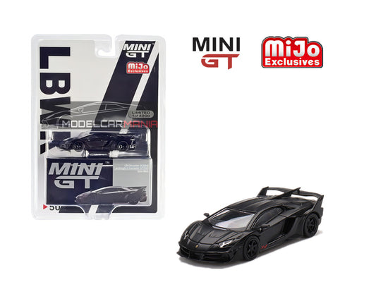 Mini GT 1:64 Lamborghini LB-Silhouette WORKS Aventador GT EVO (Matte Black) #502 Limited Edition  MGT00502