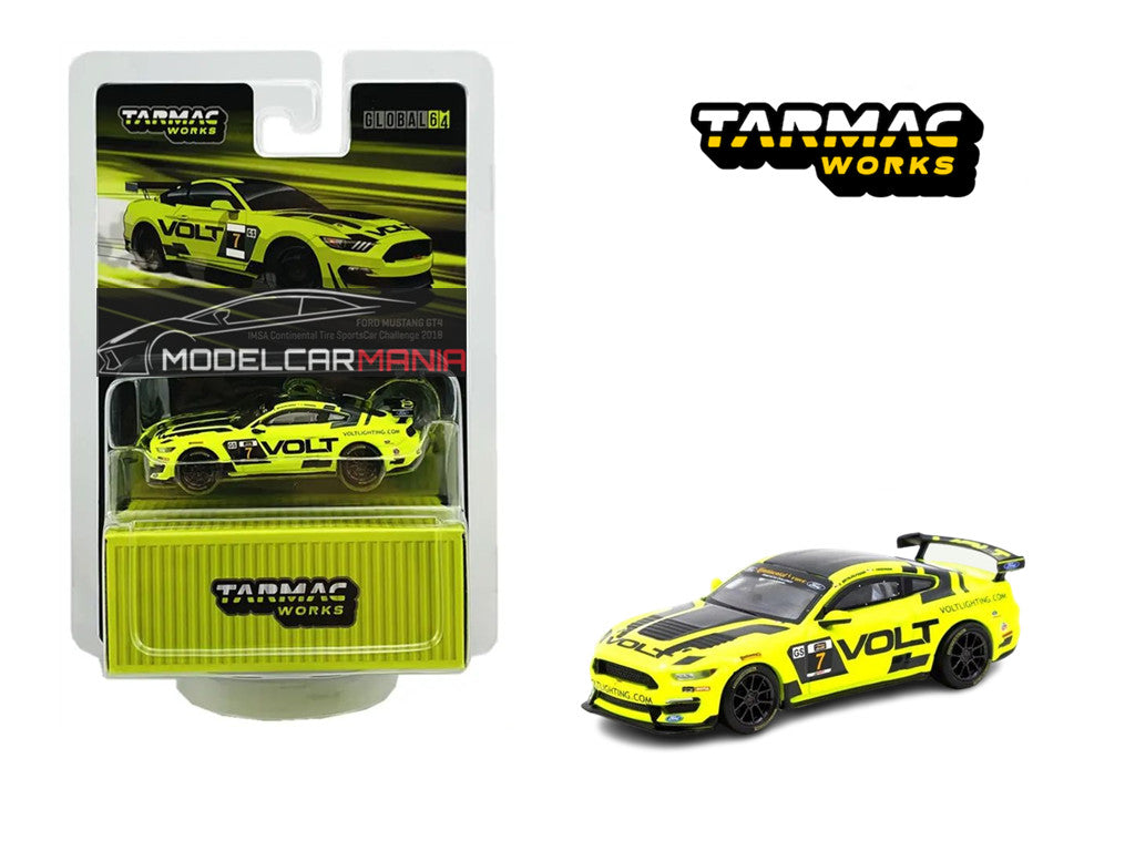 1:64 Tarmac Works  2018 Ford Mustang GT4 #7 IMSA Continental Tire Sports Car Challenge Limited Edition T64G-011-IMSA