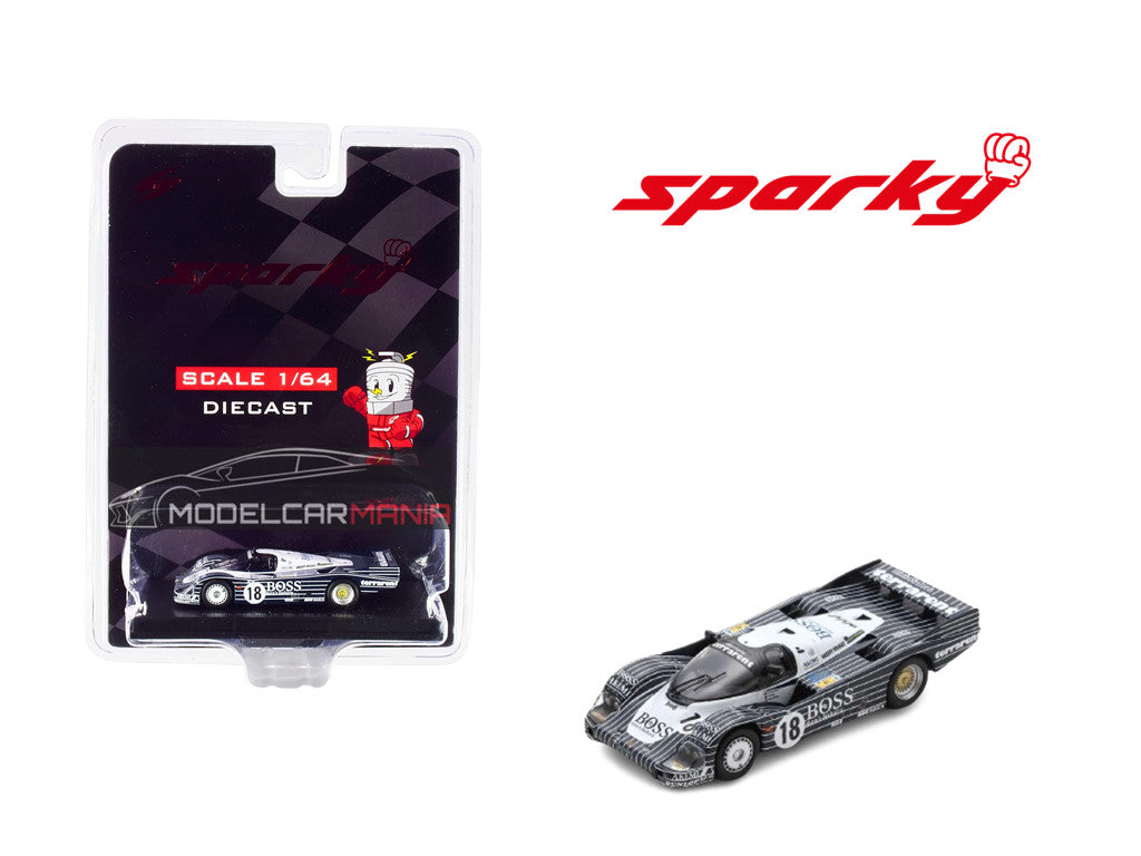 1:64 Spark Model Porsche 956 No.18 7th 24H Le Mans 1983 J Lässig - A. Plankenhorn - D. Wilson  Y180B