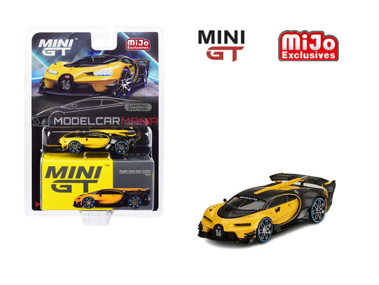 1/64 Mini GT #317 Bugatti Vision Gran Turismo Yellow Limited Edition mgt00317