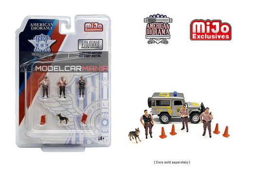 American Diorama 1:64 Mijo Exclusive Indonesia Polisi Figures Set Limited Edition AD-76460MJ