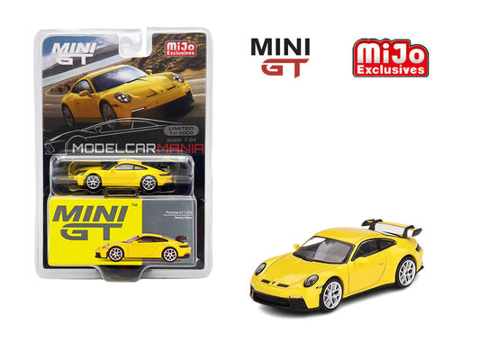 1/64 Mini GT #565 Porsche 911 (992) GT3 – Racing Yellow Limited Edition mgt00565