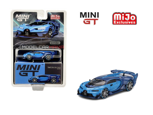 1/64 Mini GT #266 Bugatti Vision Gran Turismo Blue Limited Edition mgt00266