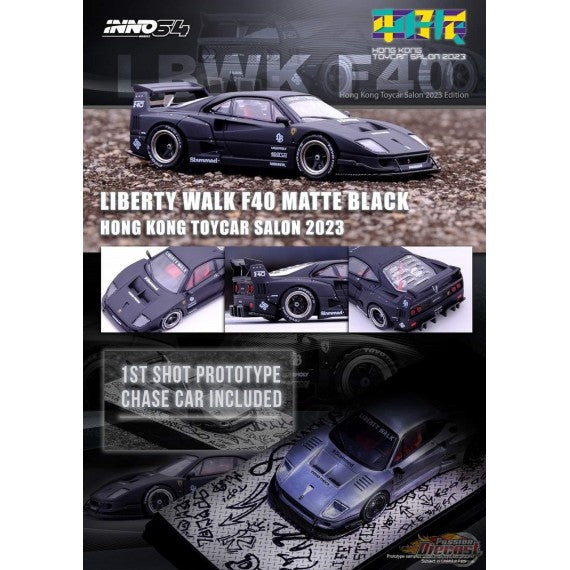 INNO64 1:64 LBWK F40 HK Toycar Salon 2023 Special EdItion IN64-LBWKF40-HKTS23